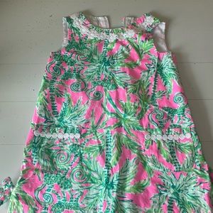 Lilly Pulitzer Pink & Green Monkey Palm Dress